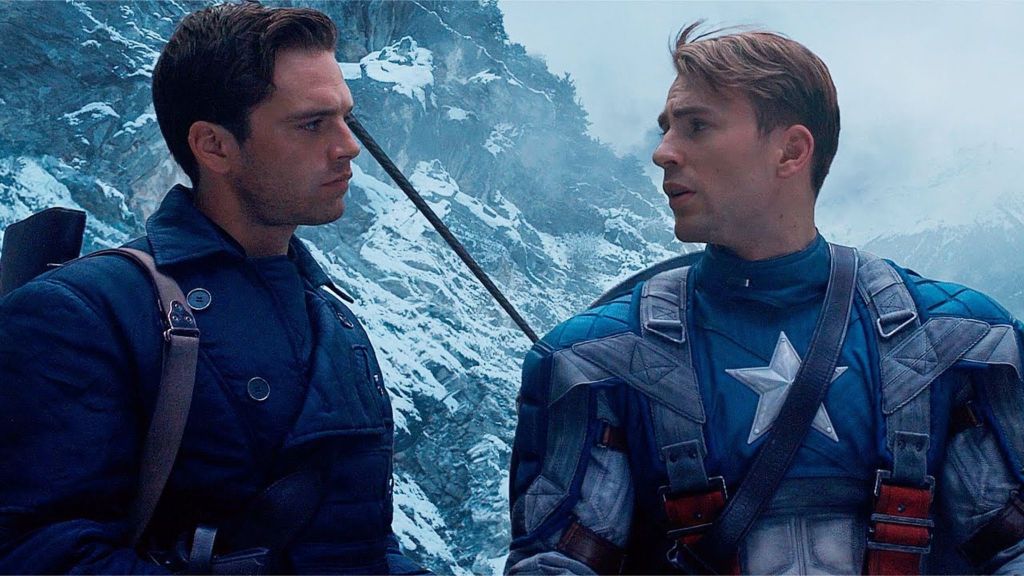 Bucky and Cap in Captain America: The First Avenger.