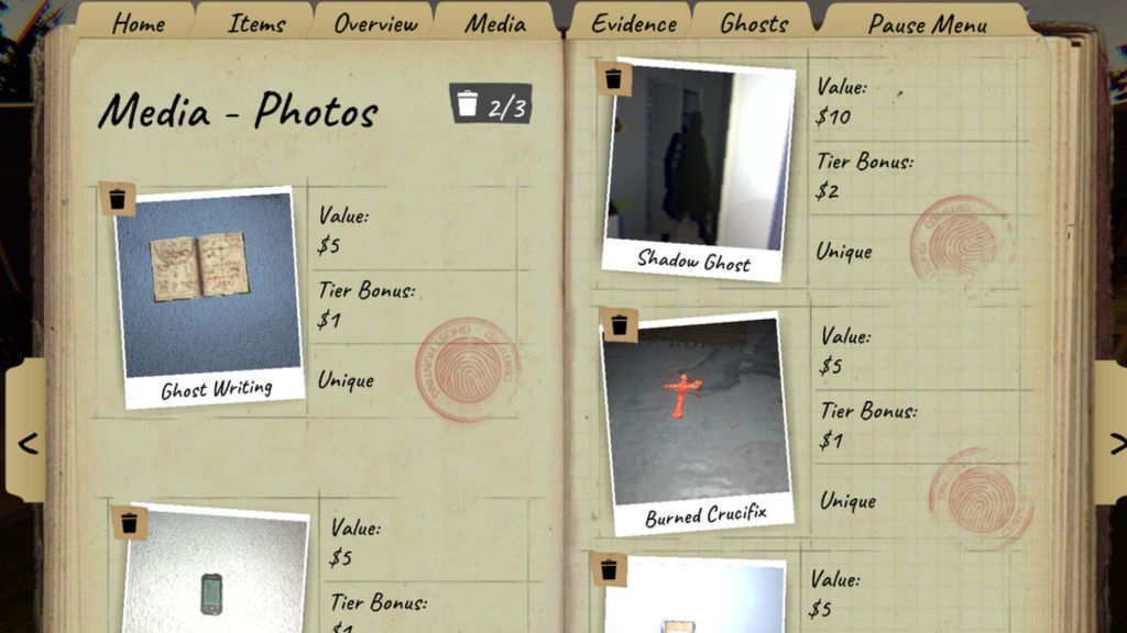 Phasmophobia Media Menu